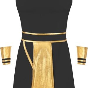 Black and Gold Adult Men’s Greek God Costume Set